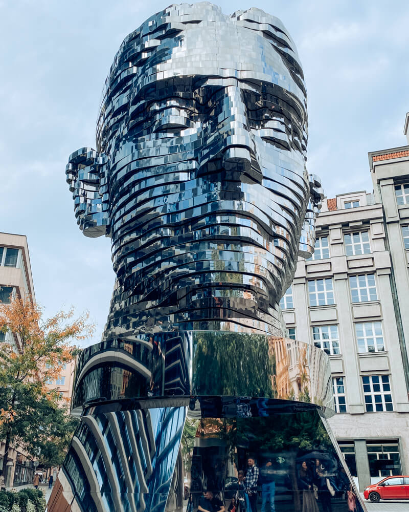 Franz Kafka - Rotating Head in Prague