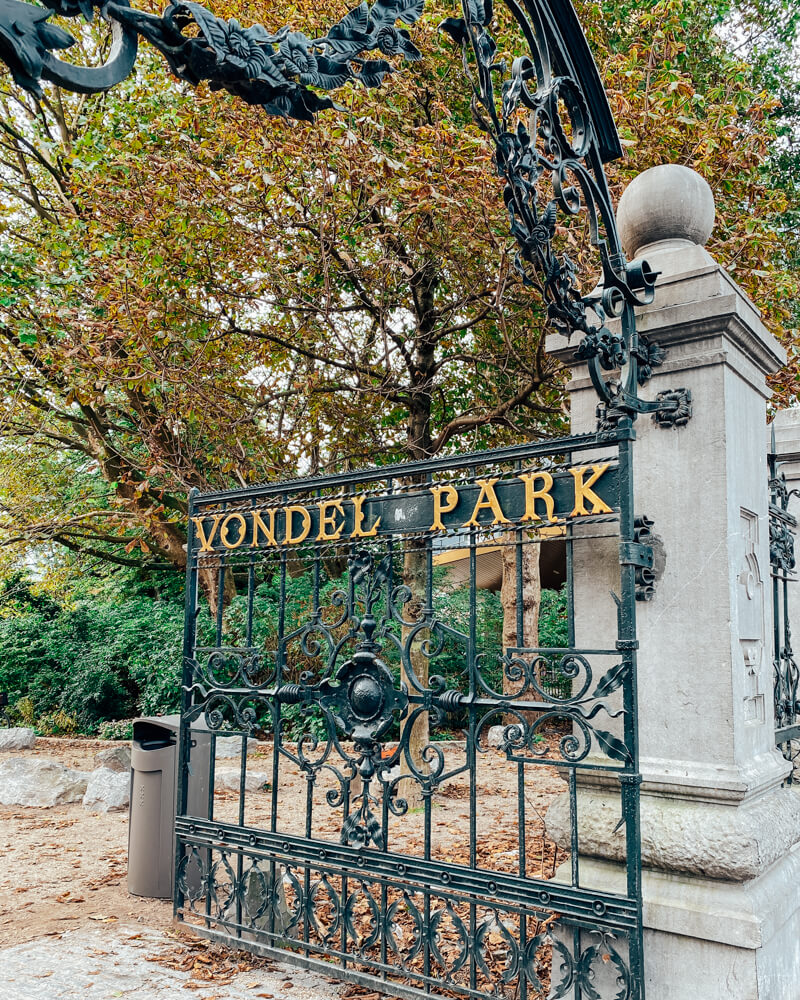 Vondel Park in Amsterdam